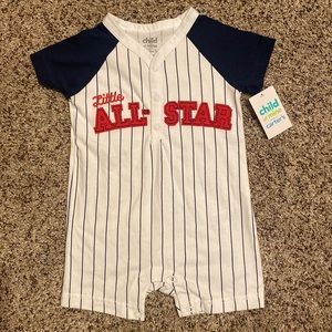 🧡 2/$15🧡 NWT Baby Little All-Star Romper ⚾️